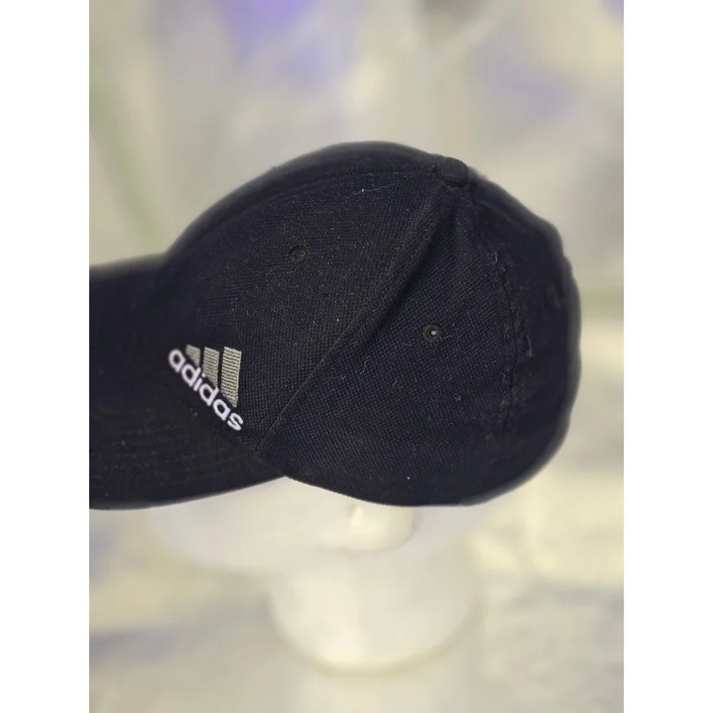 Adidas Aeroready Black Baseball Cap Hat Embroidered Logo RN 90288 Mens Womens